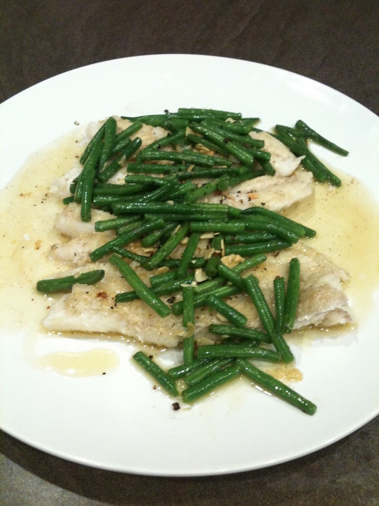 PAN-FRIED HADDOCK WITH FRENCH BEANS & ALMONDS // simple fish recipes