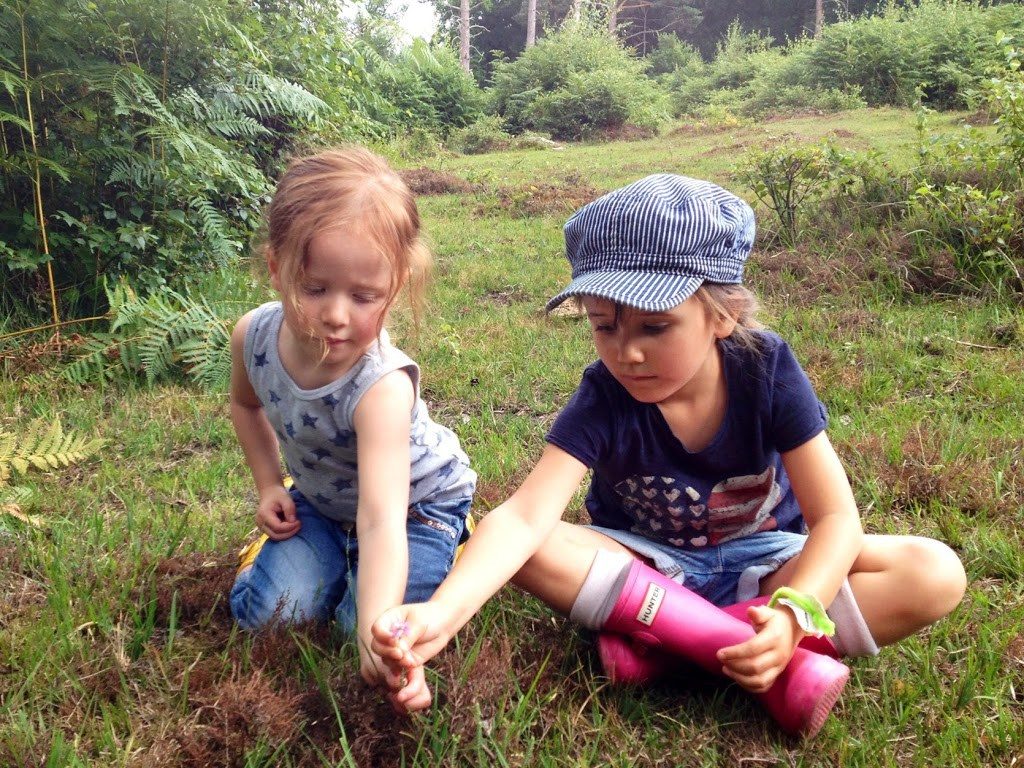 outdoor fun with Big and Lil Sis
