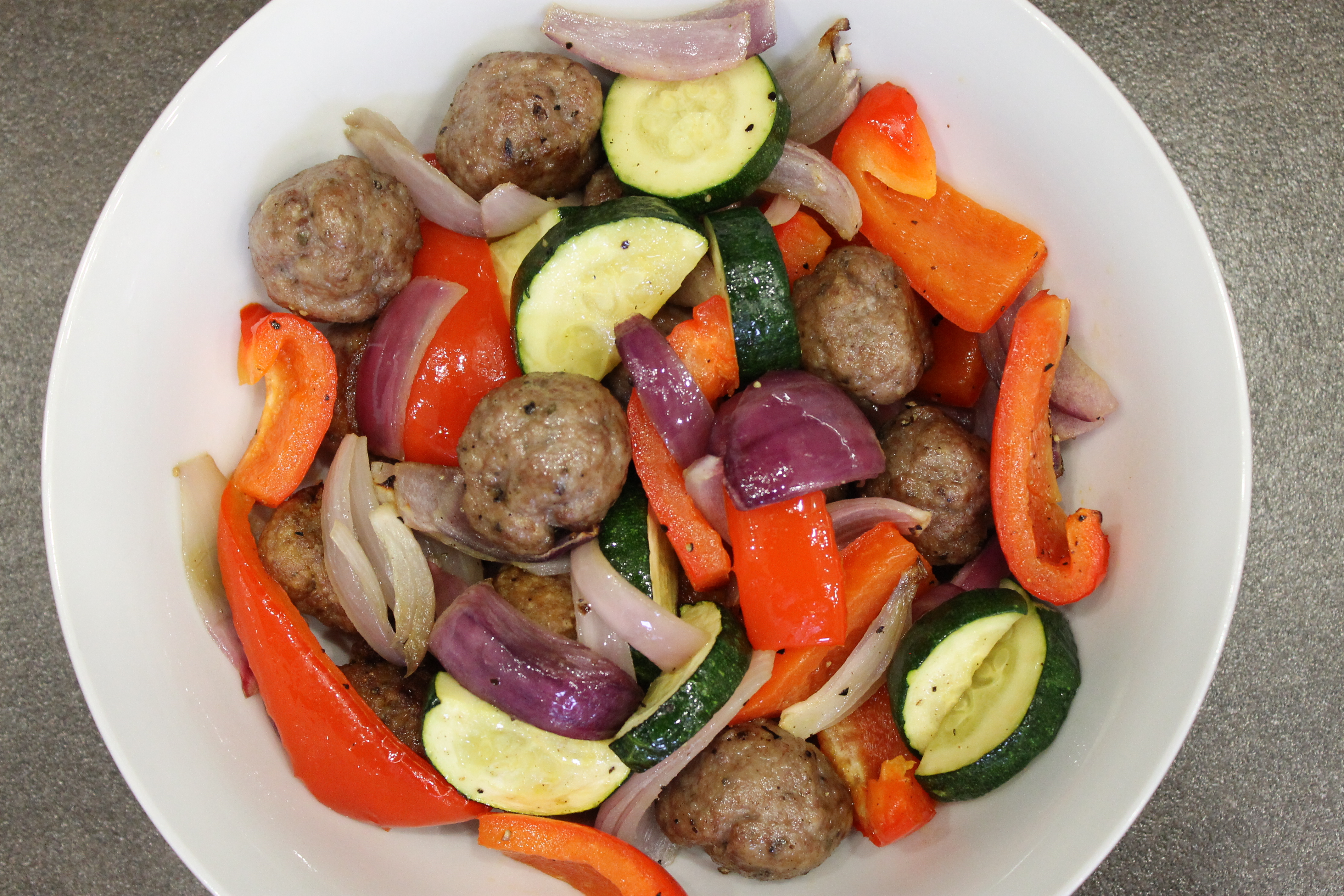 TURKEY MEATBALLS & ITALIAN VEG