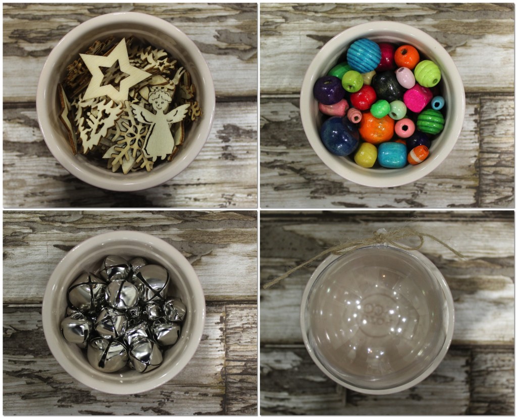homemade Christmas decorations - montage shot