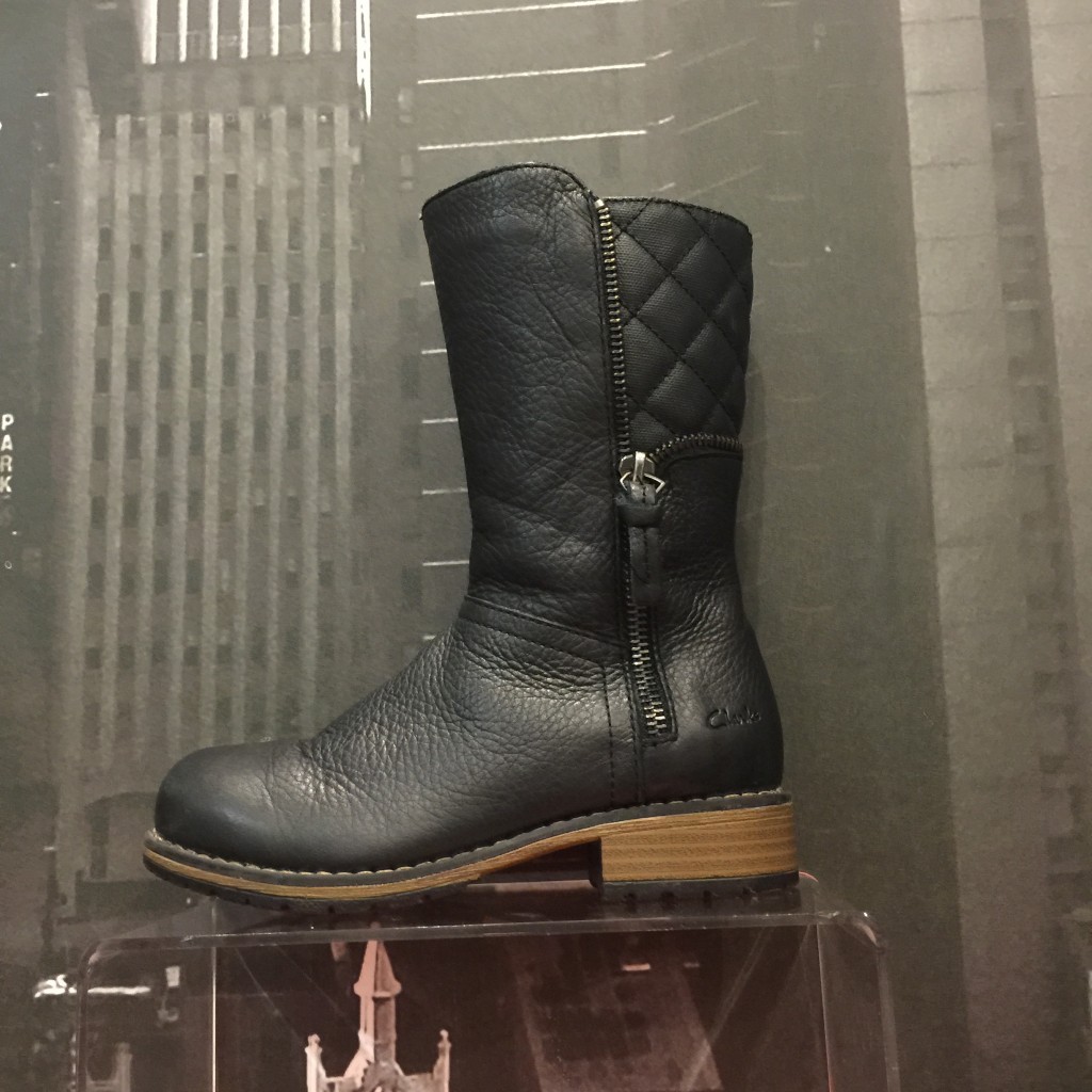 Clarks party shoes black boot