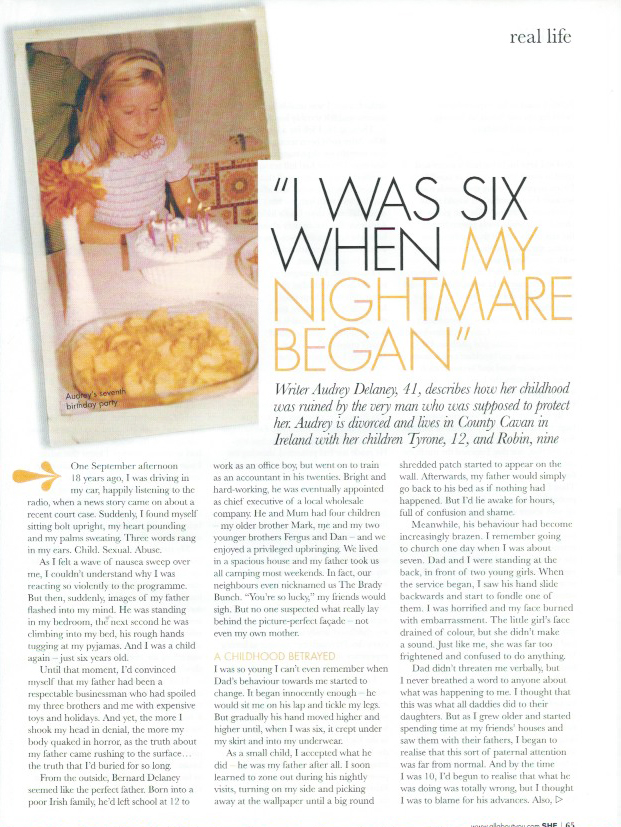 “I Was Six When My Nightmare Began” – She magazine