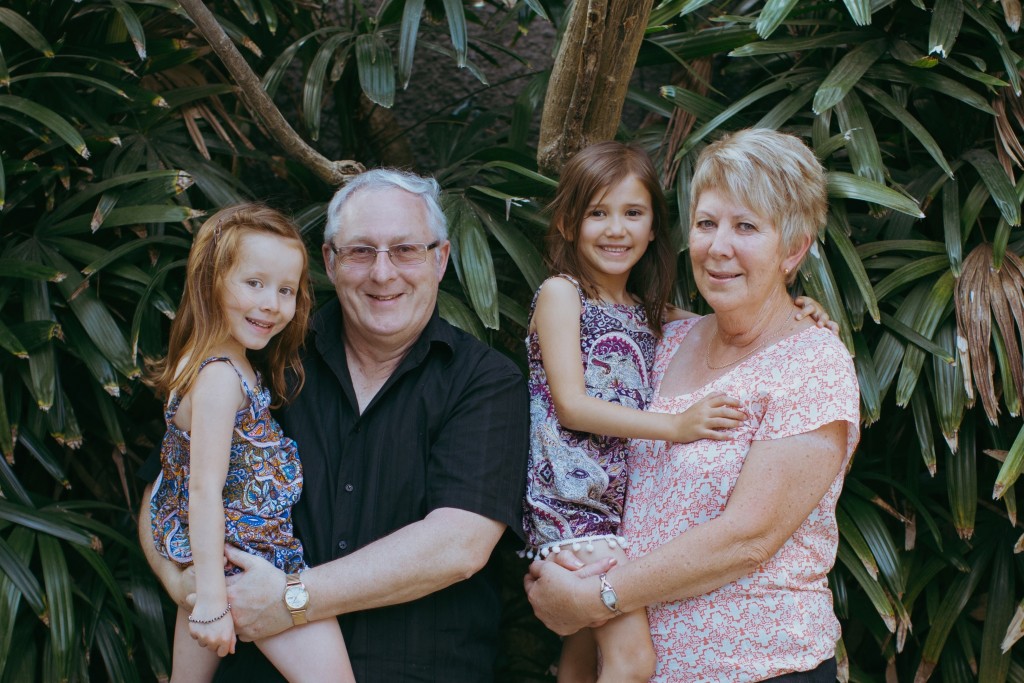 Mum and George with girls