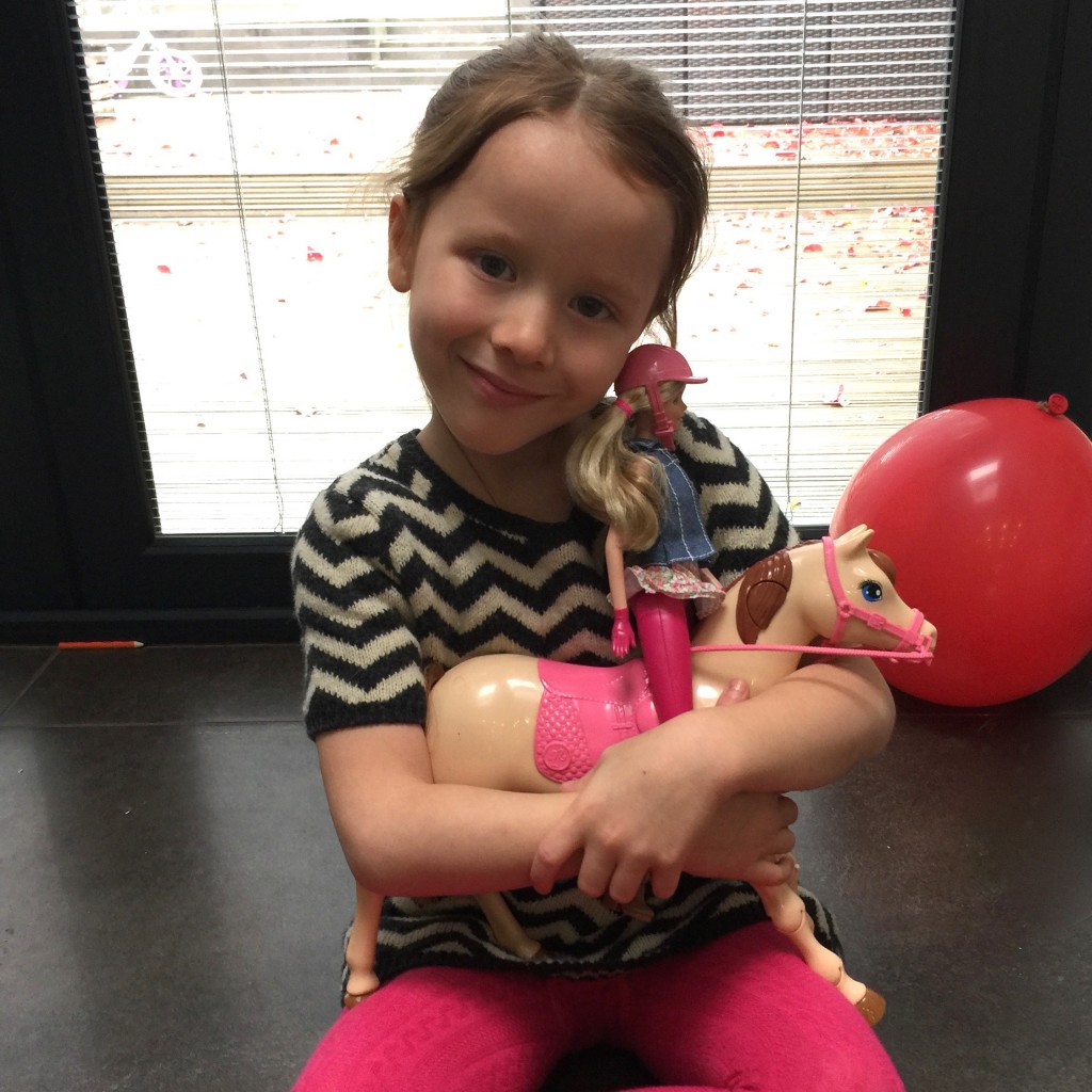 Barbie - Lil Sis with a Barbie horse