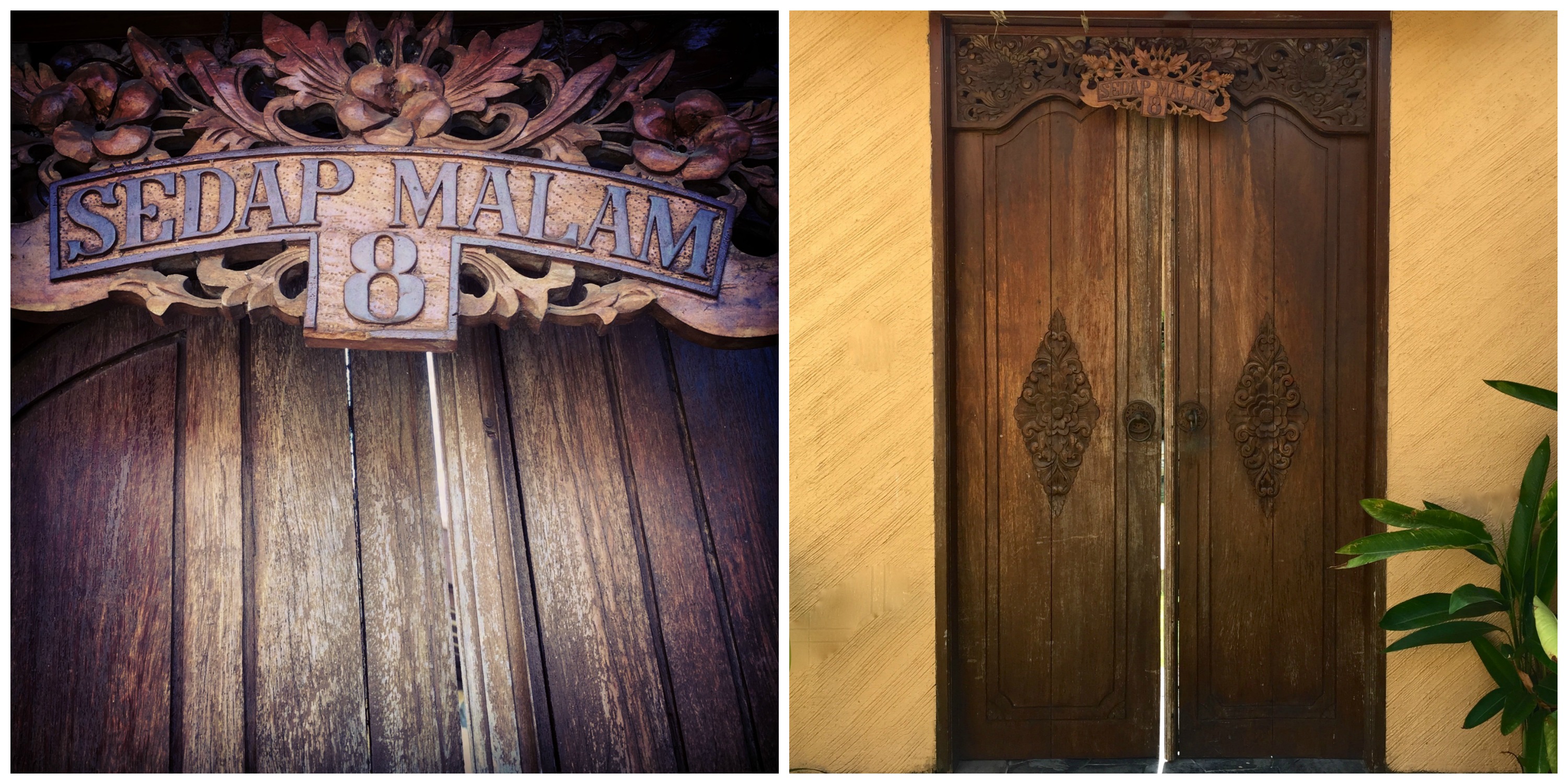 Grand bali villa doors