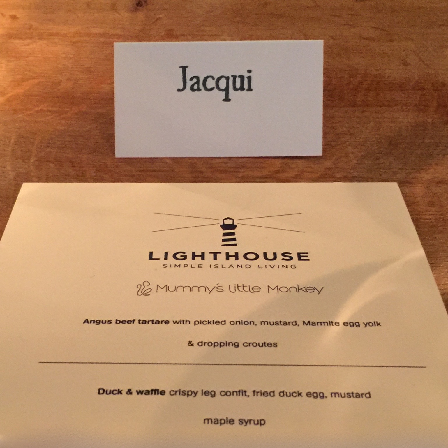 lighthouse fashion table setting 