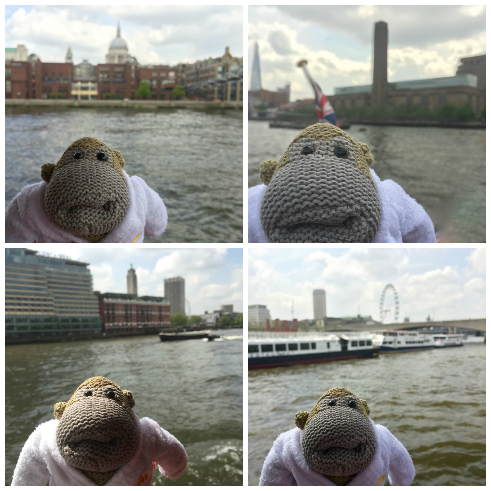 PG tips Green Tea Monkey collage 2