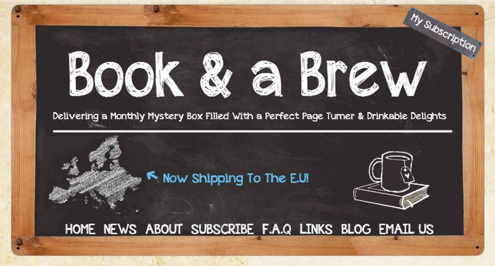 Subscription box Book & A Brew