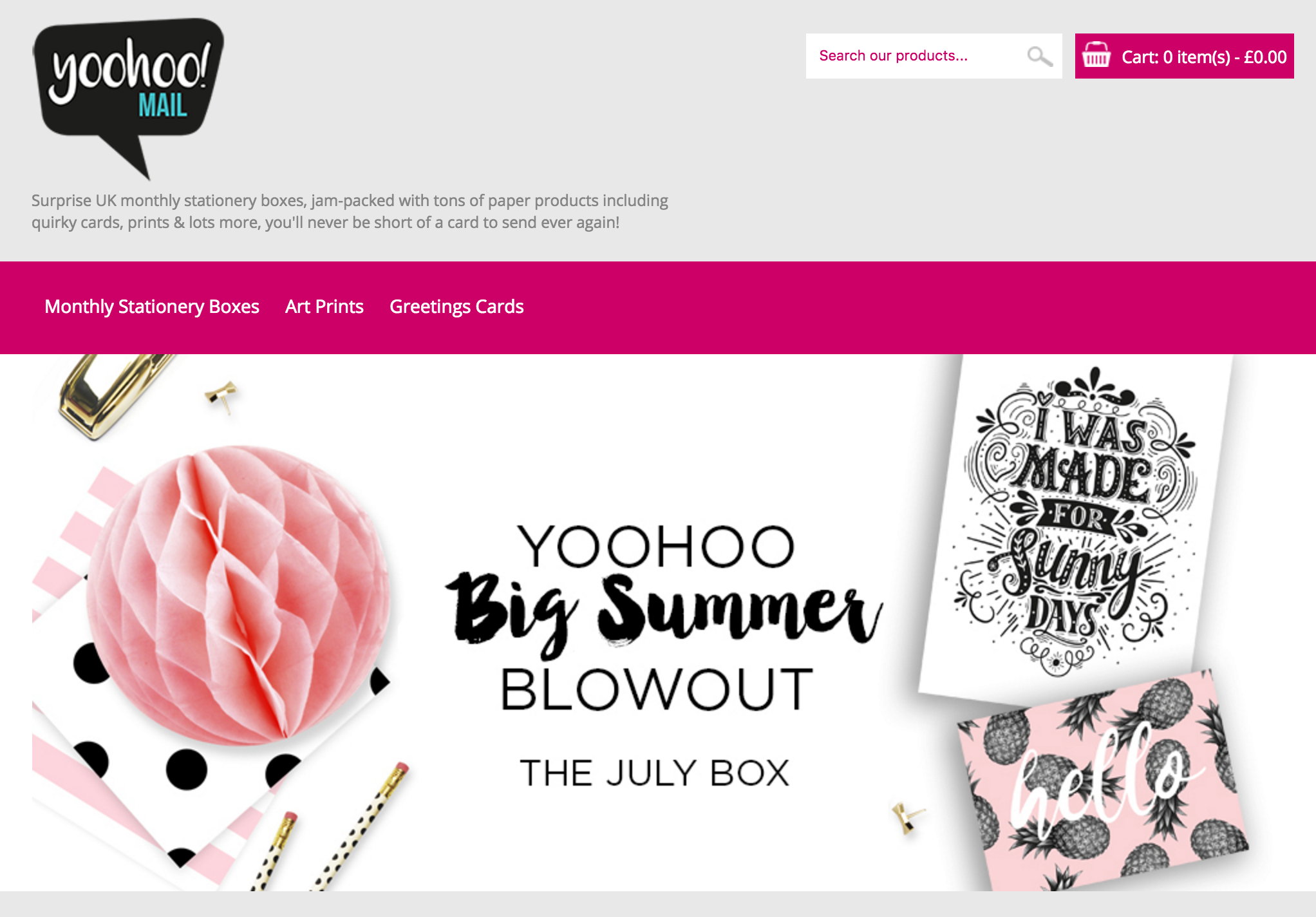 Subscription boxes YooHoo Mail