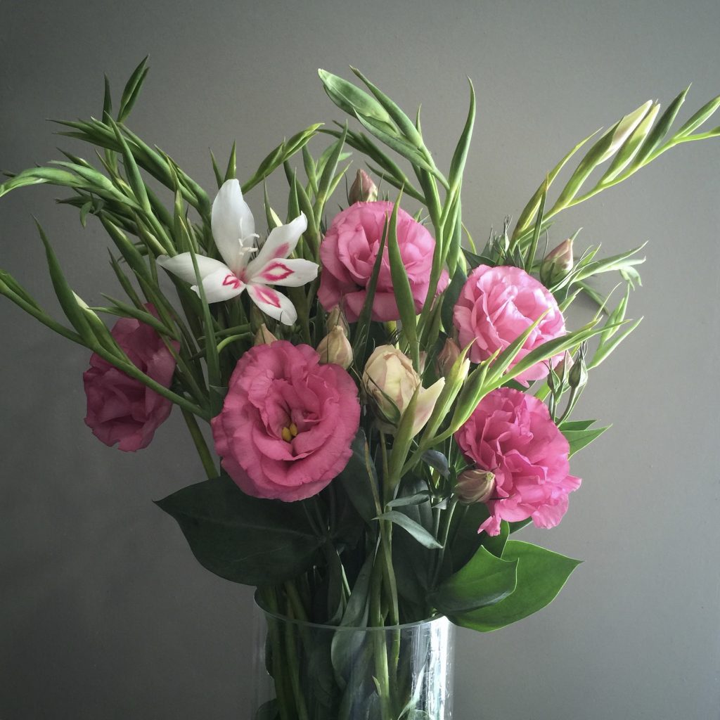 FlowerStart flower arranging course - before