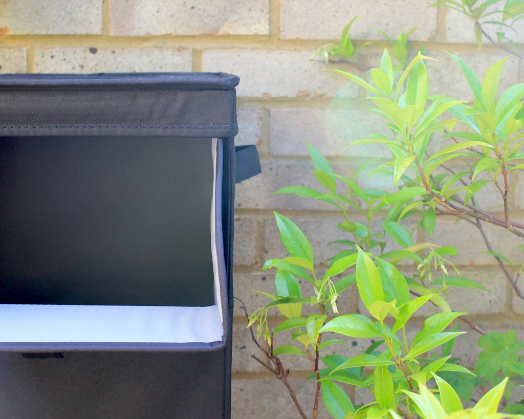 Brabantia laundry basket close up open