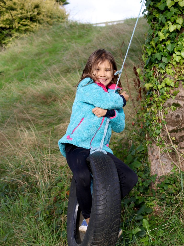 Big Sis on tyre kids' outdoor clothing