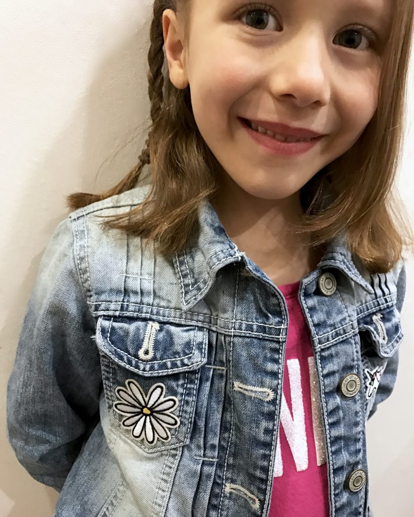 customised denim jacket patches Lil Sis