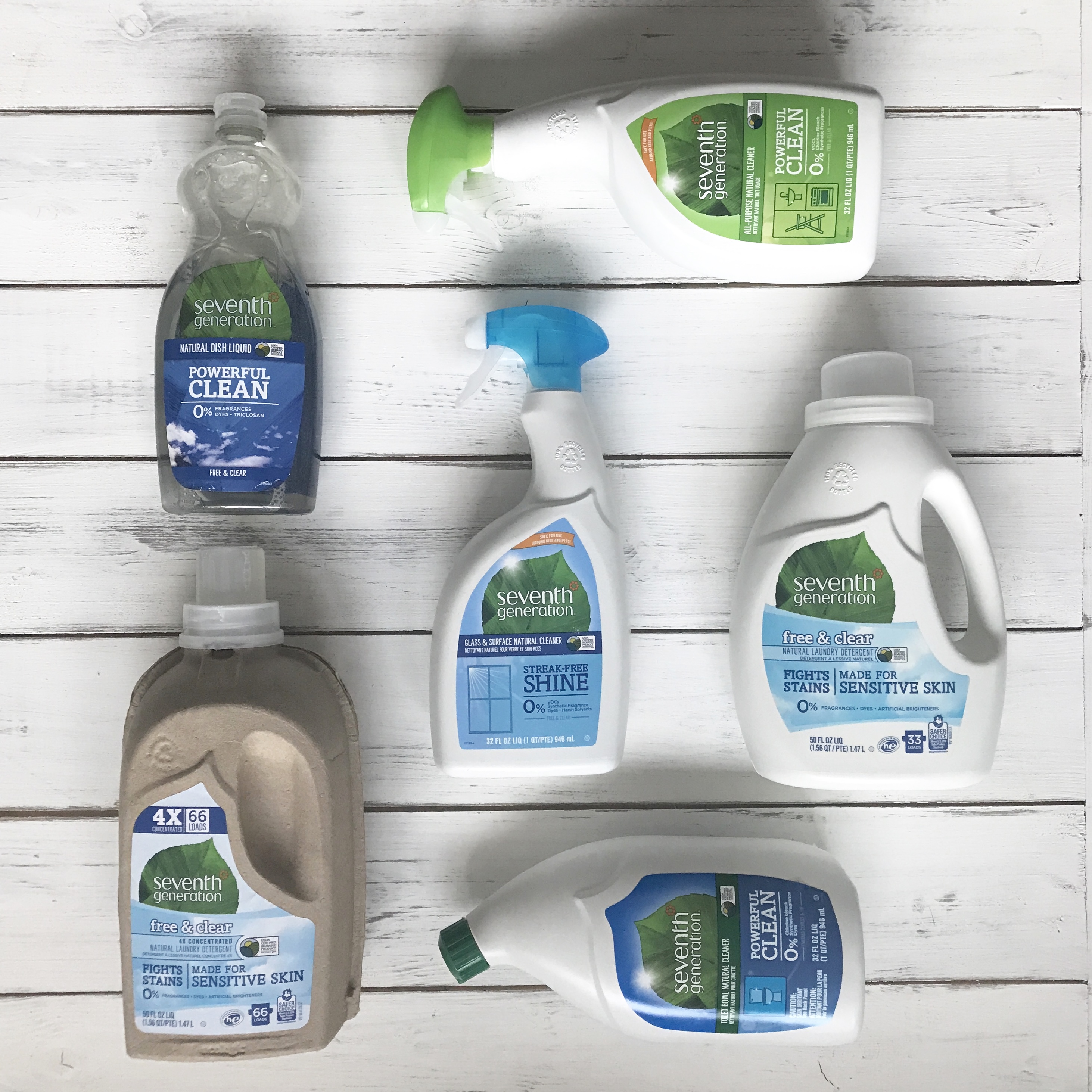 Seventh Generation eco-friendly cleaning products