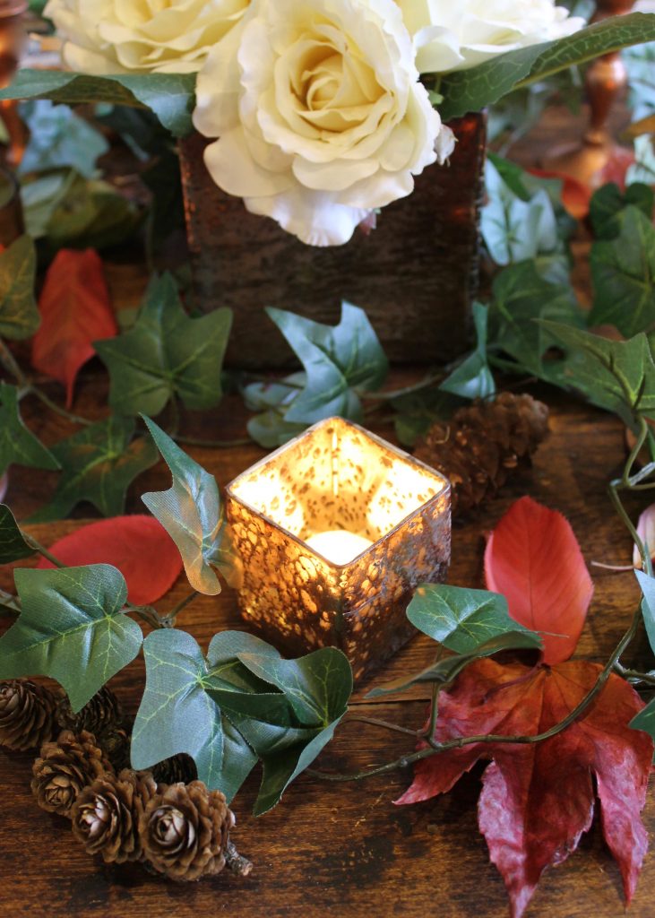 Candles and ivy 