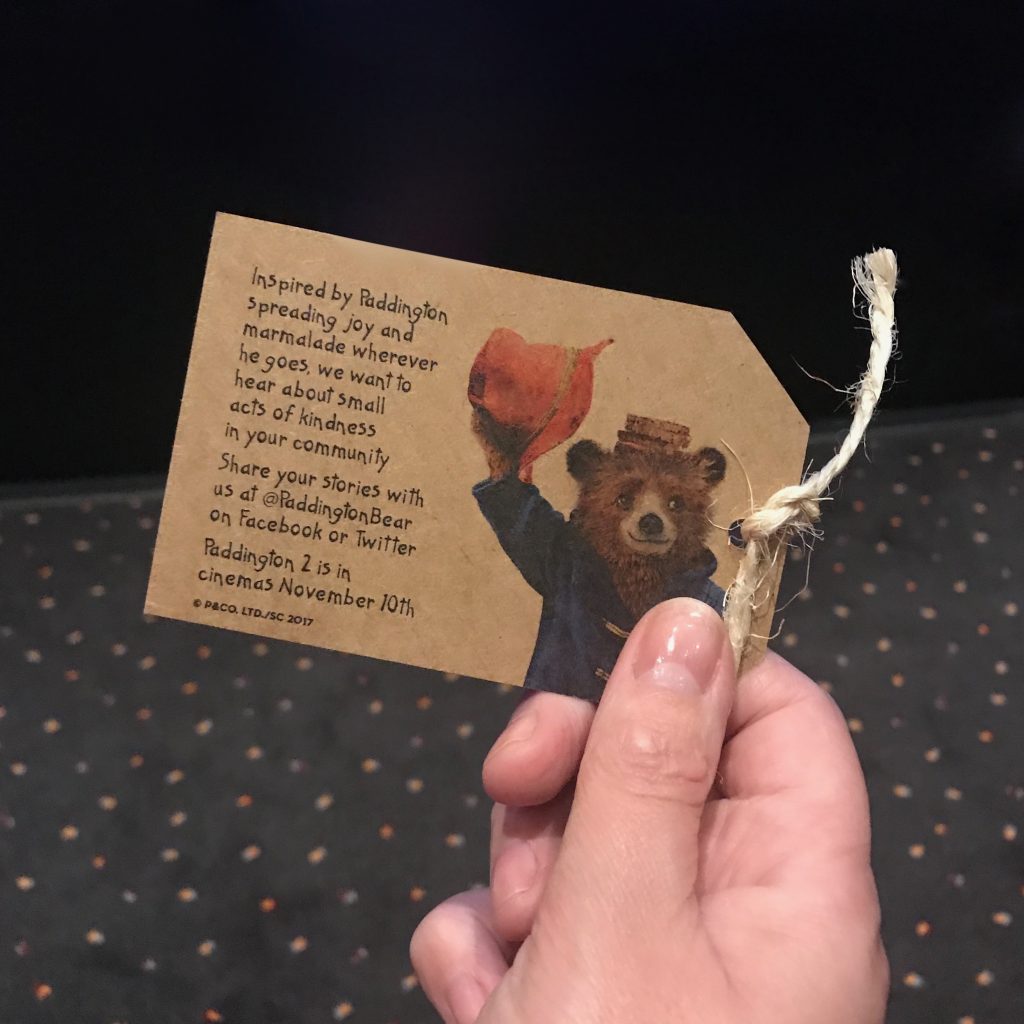 Paddington Bear movie label