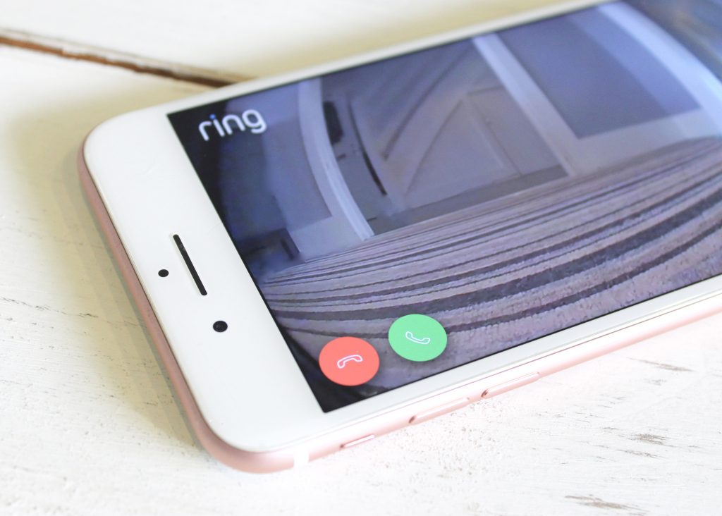 Ring video doorbell screen