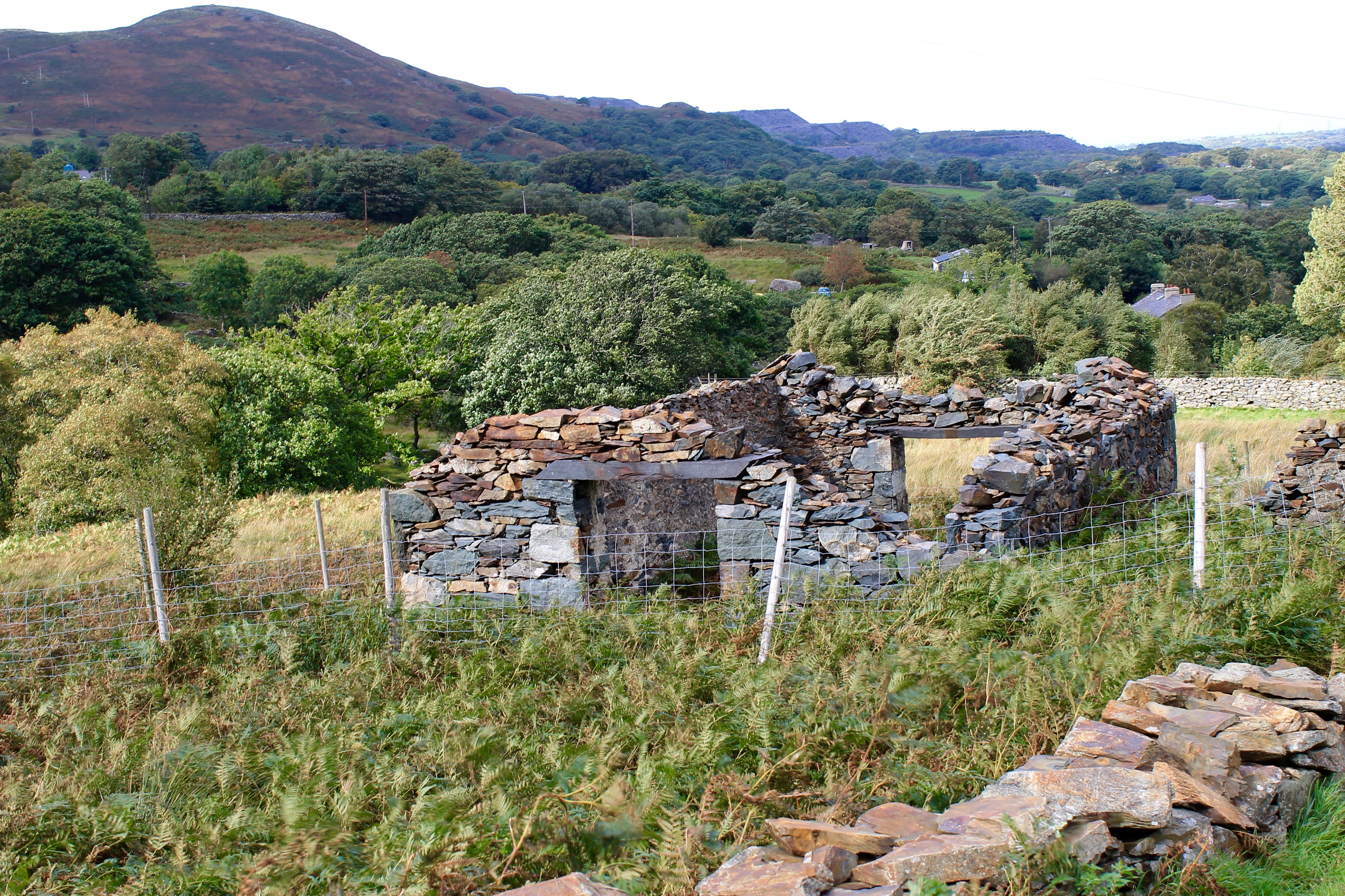 Family weekend in Wales ruins