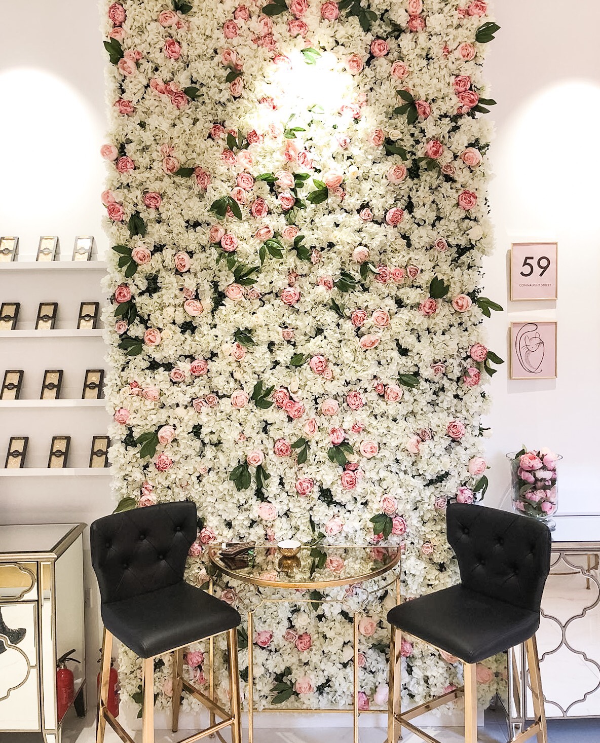 scenic Instagram locations St Aymes flower wall