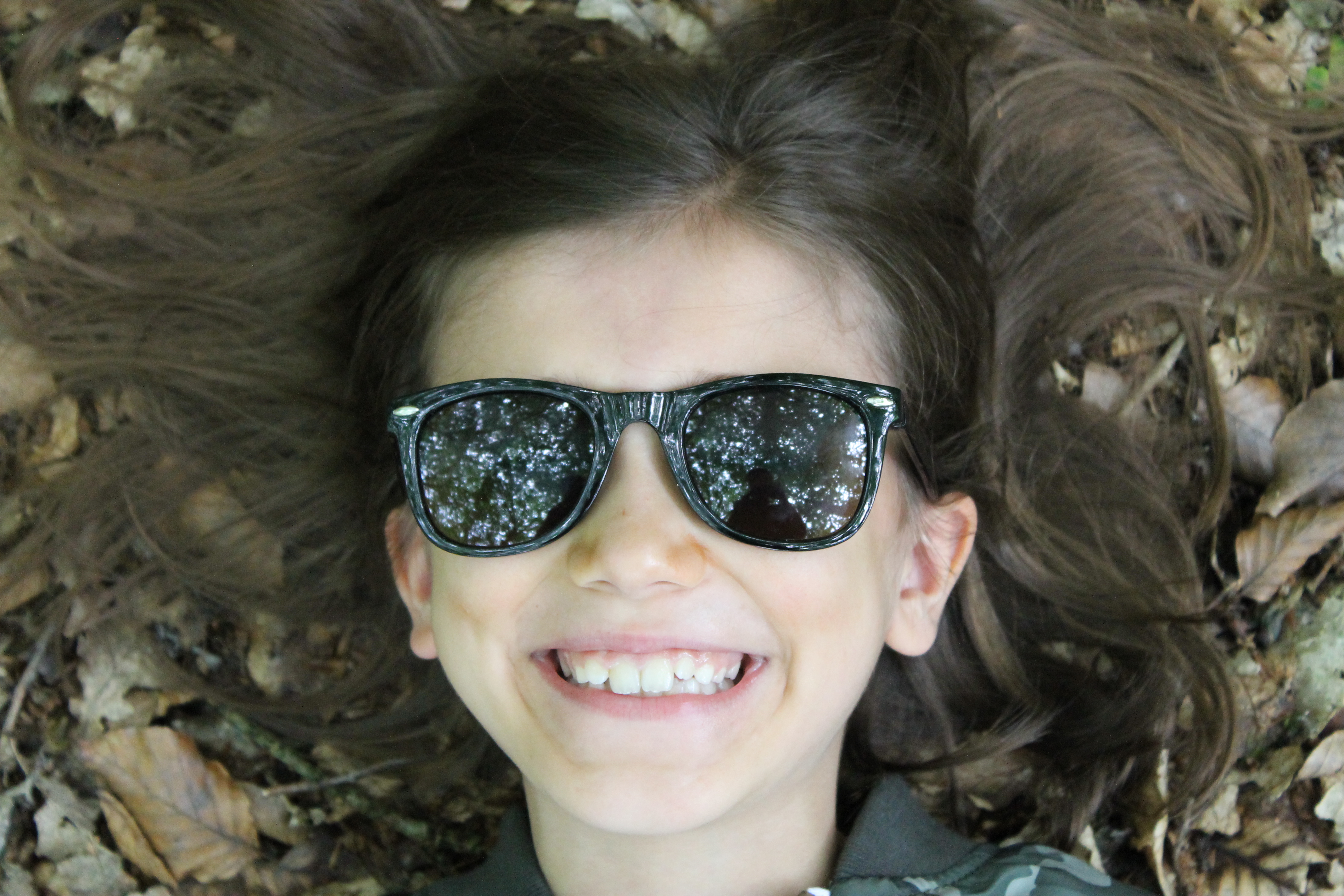 kids' camouflage bomber jacket sunglasses
