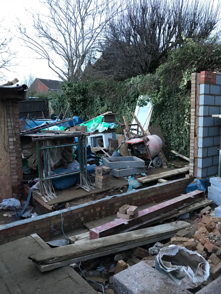 kitchen diner renovation back garden extension