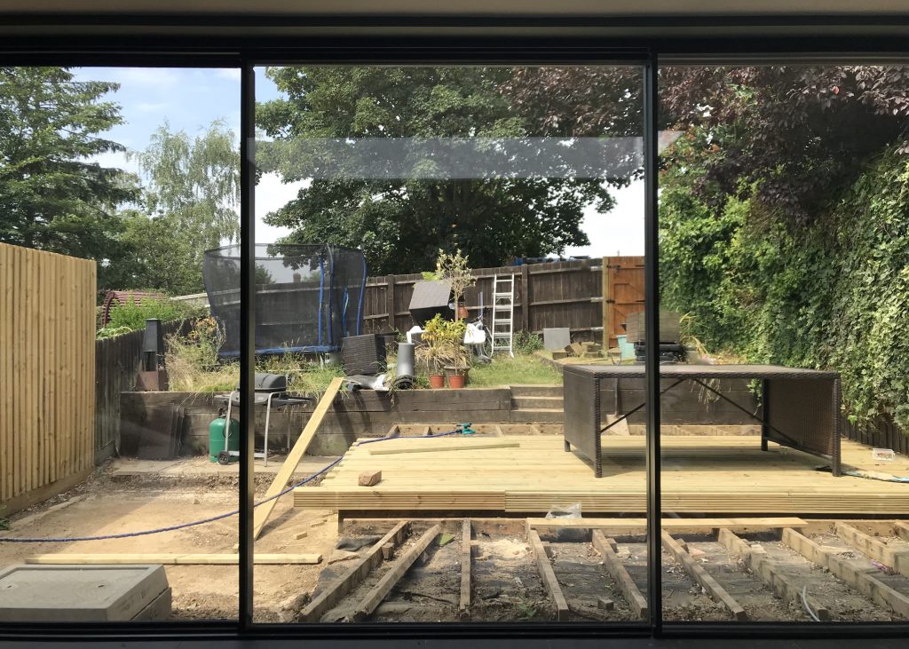 inside looking out sliding doors