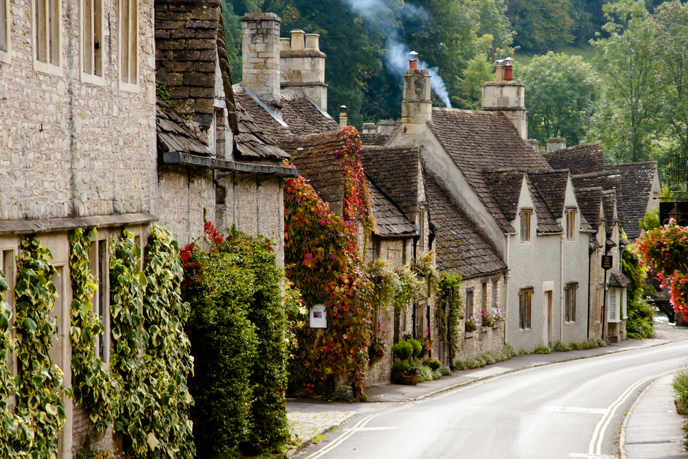 Scenic Instagram locations Castle Combe street