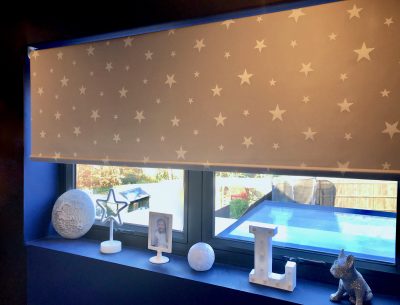 NOT BLINDED BY THE LIGHT // trialling the starry night roller blind