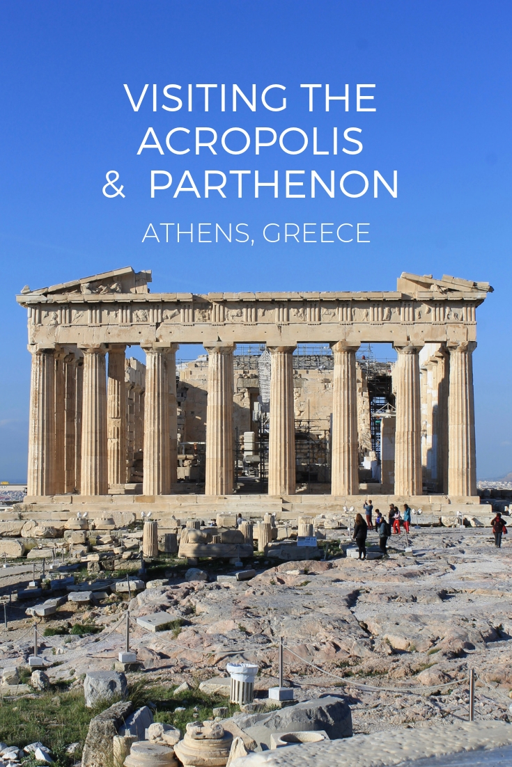 Visiting the Parthenon Pinterest image