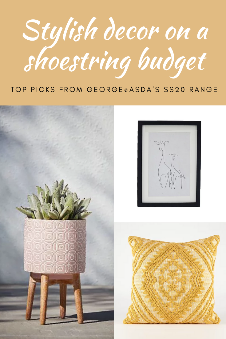 Pinterest image - stylish decor on a shoestring budget