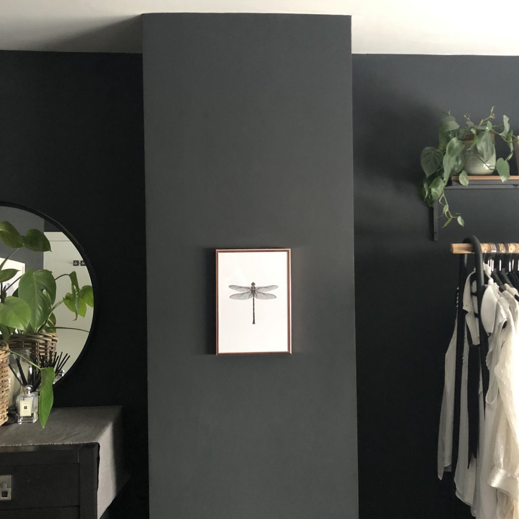 stylish bedroom on a budget - shot of wall art