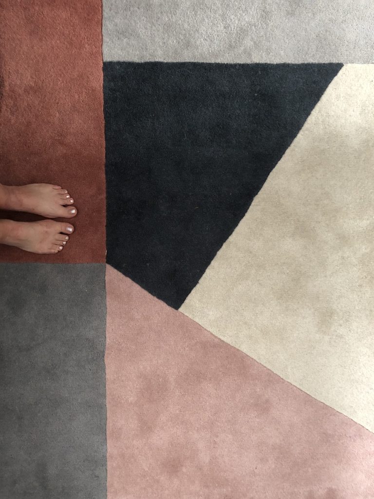 shot of bedroom rug