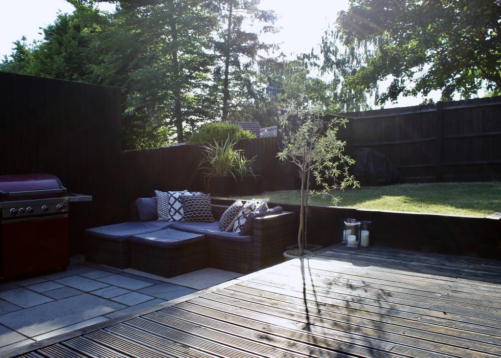 budget garden renovation - finished shot