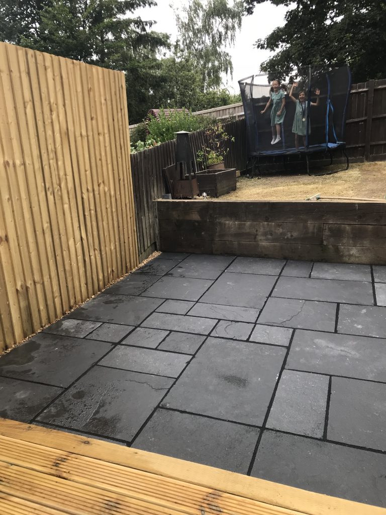 Budget garden renovation - after shot