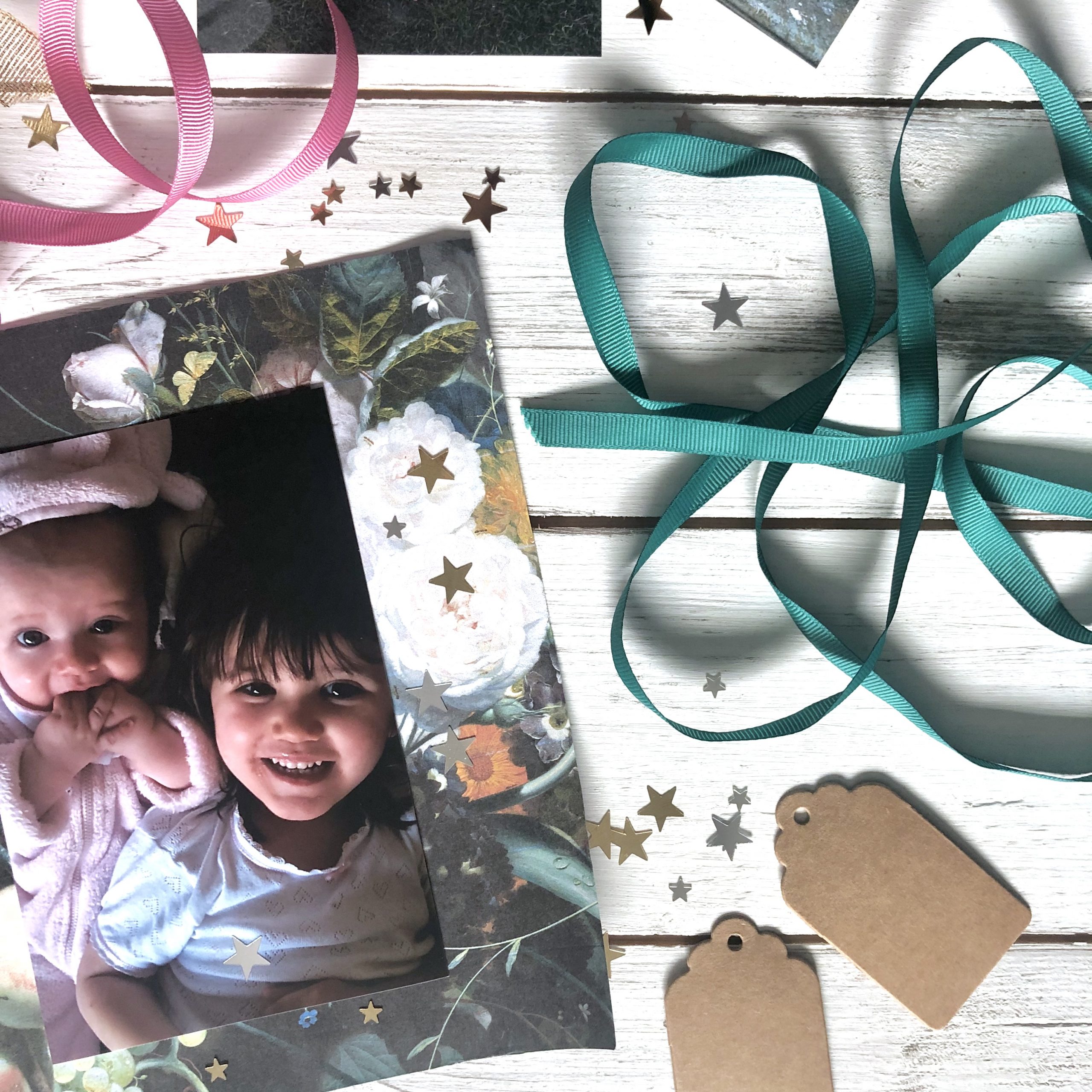 how to start a scrapbook close up
