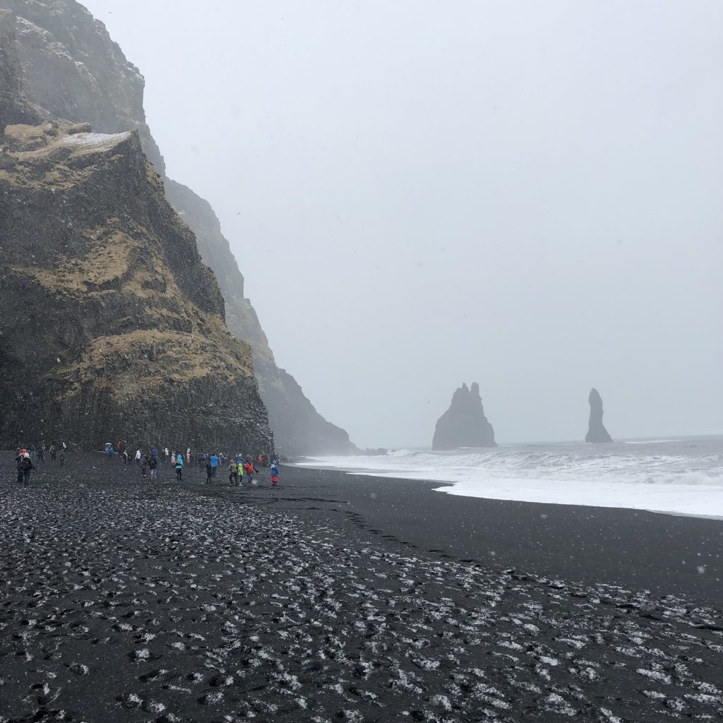 Icelandic black sand beach