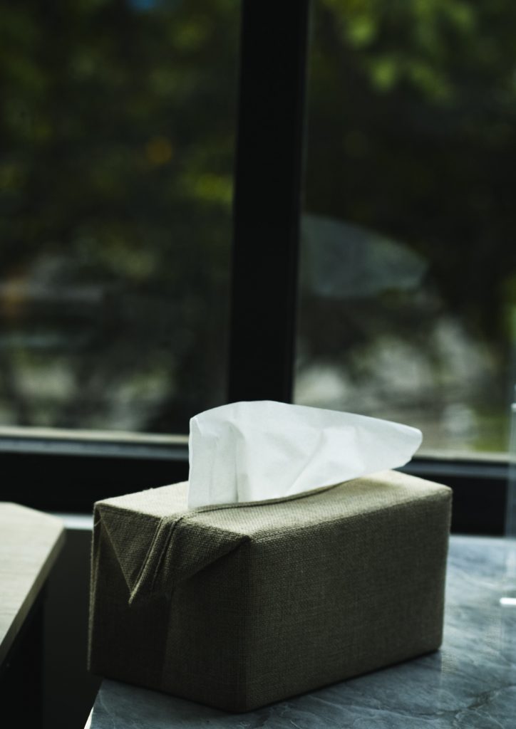 Klarify home allergy kit - the allergy test you can take at home, shot of tissue box